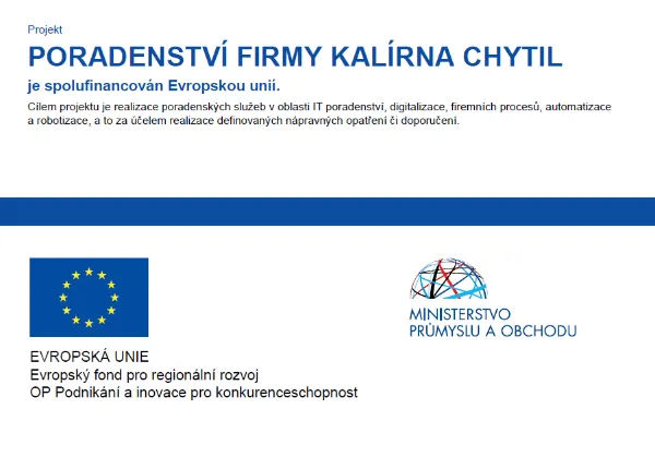 Projekt Poradenství firmy Kalírna Chytil je spolufinancován Evropskou unií – Evropský fond pro regionální rozvoj, OP Podnikání a inovace pro konkurenceschopnost